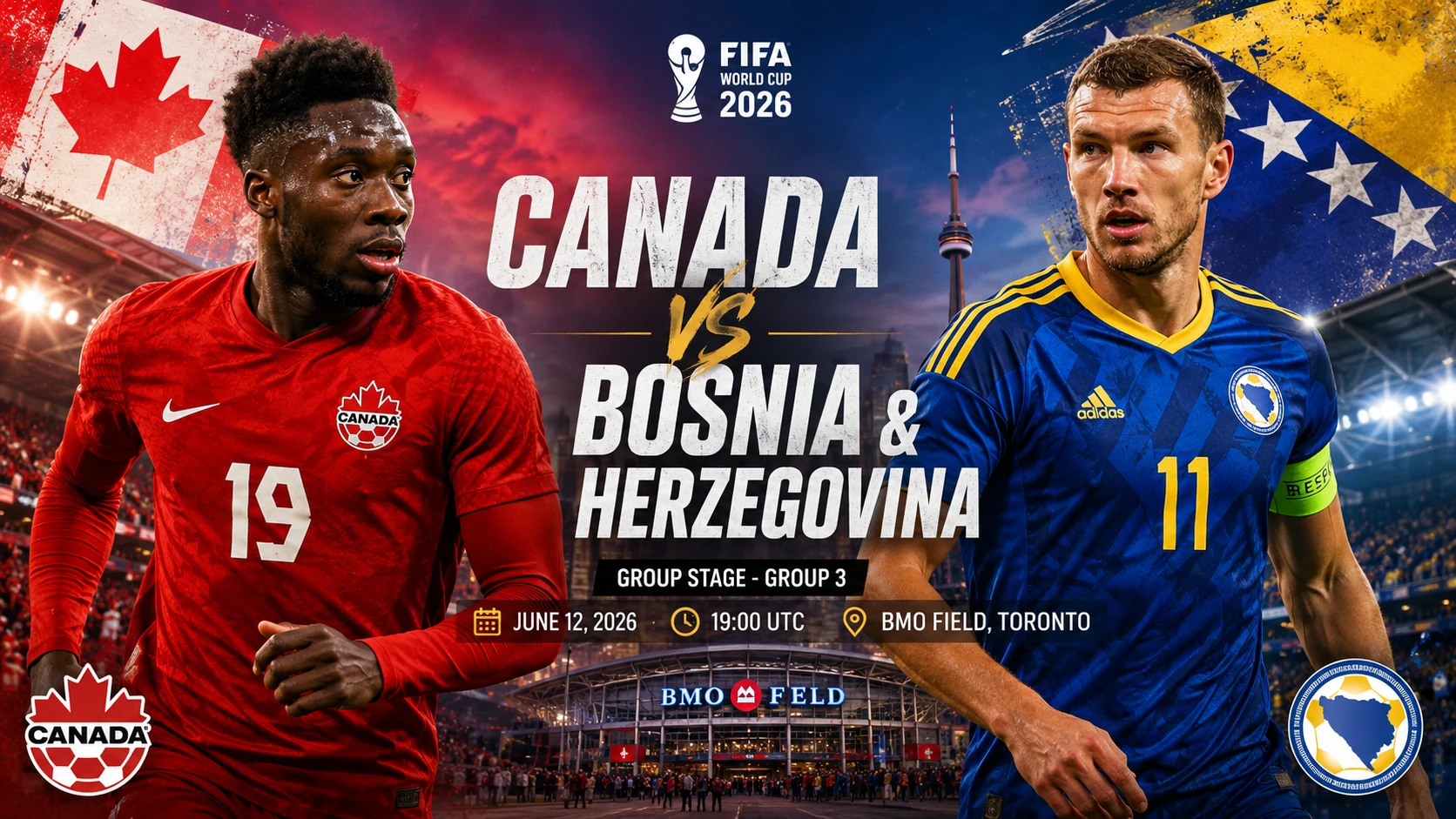 Canada vs Bosnia & Herzegovina: World Cup 2026 Group Stage Preview, Tactics & AI Predictions
